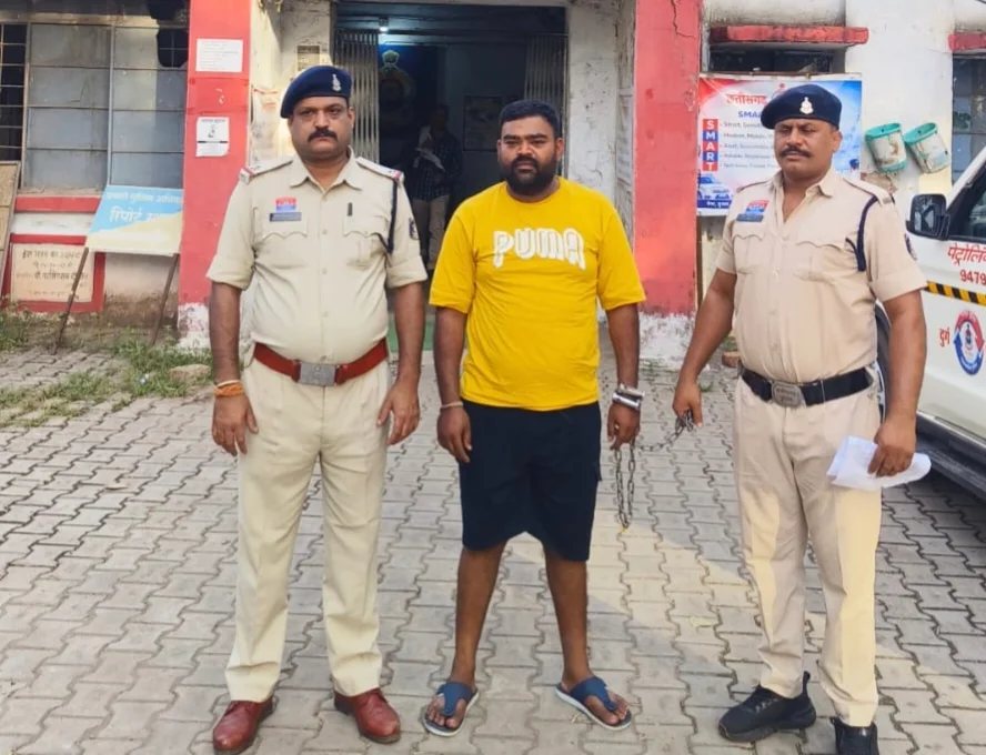भिलाई स्टील प्लांट से स्क्रैब कॉपर चोरी करने वाला आरोपी गिरफ्तार