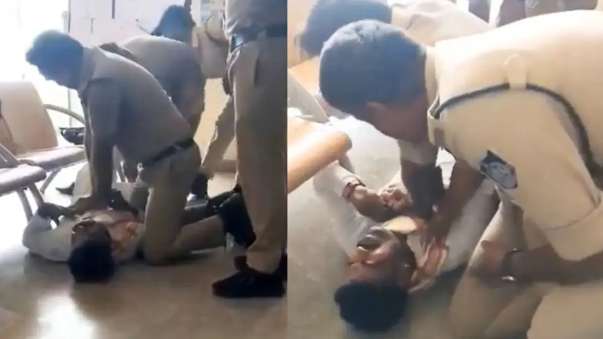 पुलिस का मानवीय चेहरा, हार्ट अटैक के बाद जमीन पर गिरा व्यक्ति; CPR देकर पुलिसवालों ने बचाई जान